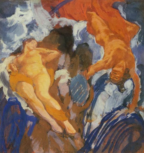 -Е.Е.Персей и Андромеда. 1910. Бумага, темпера, уголь. 25х24,5--.preview.jpg