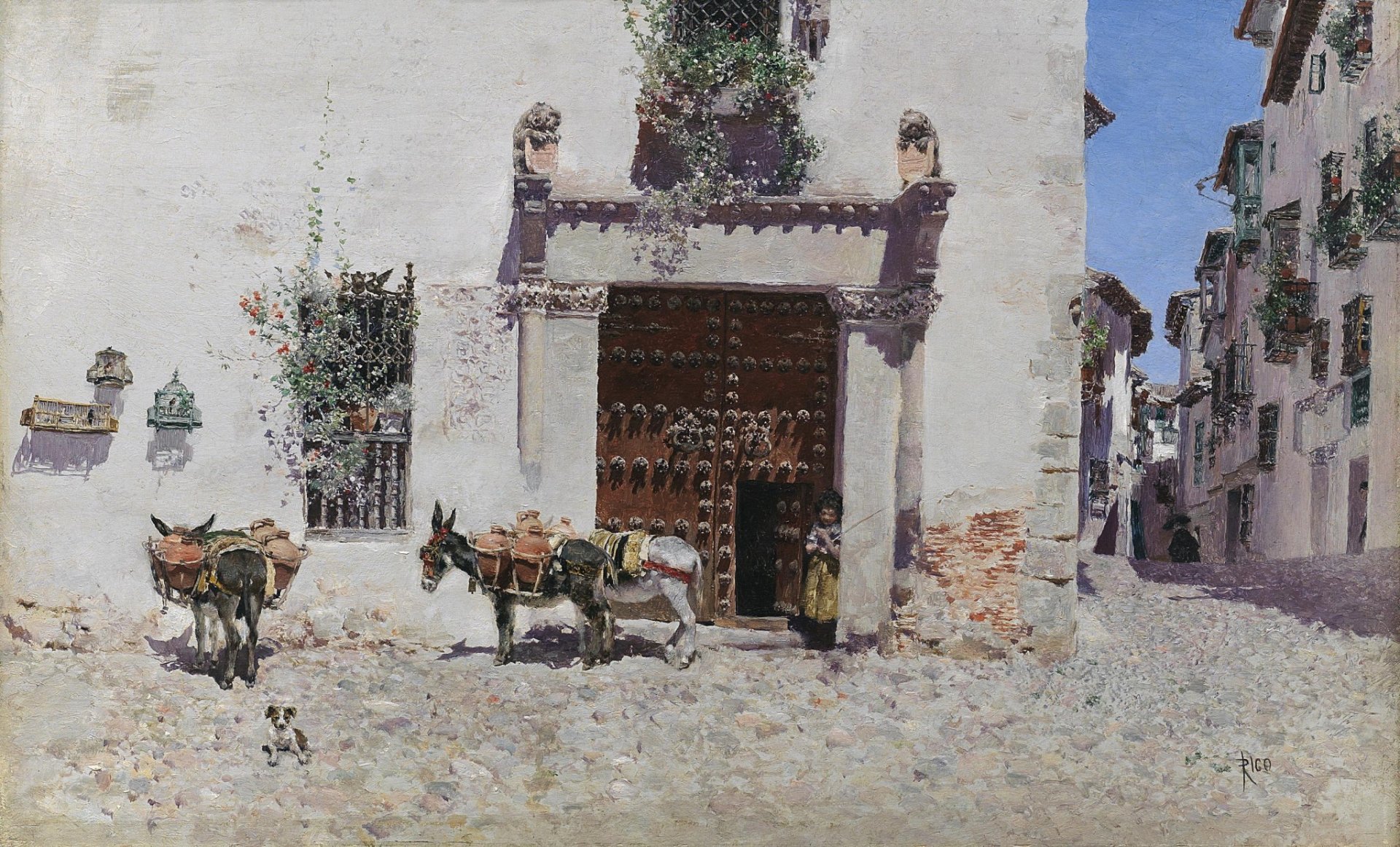 Живопись_Marn-Rico-y-Ortega_Puerta-de-una-casa-en-Toledo-1875-1878.jpg