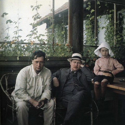 Л.Н. Андреев, Ф.А. Добров, Даниил на Чёрной речке.jpg