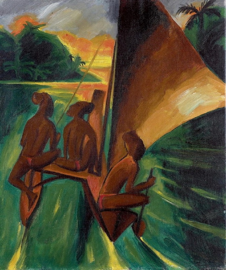 Статья 57 (2.3) Герман Макс Пехштейн. «На каноэ с парусом», 1917.jpg