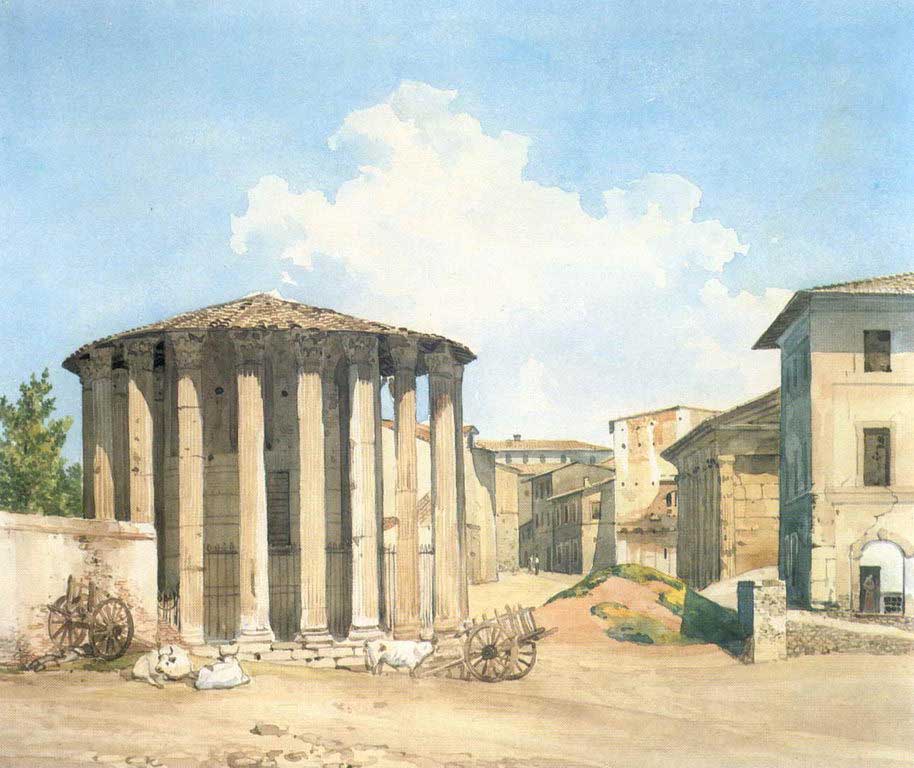 Храм Весты в Риме. Конец 1830-х.jpg