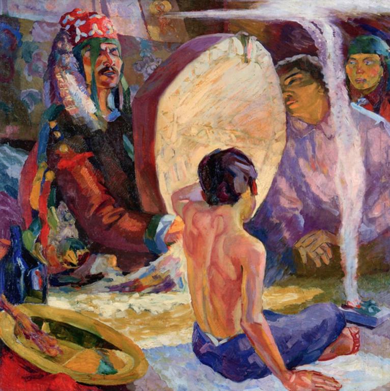 алексей вощакинШаман_в_юрте,_1927.jpg
