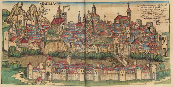шедель кон 15 в базель560px-Nuremberg_chronicles_-_BASILEA.png