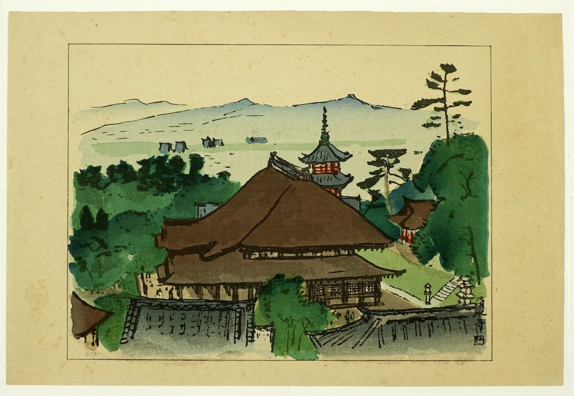 中沢弘光木版画　清水寺-1.jpg
