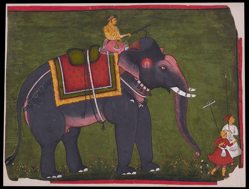 11_Maharao_Bhao_Singh_riding_an_elephant._Ca._1675,_Bundi,_Ashmolean.jpg