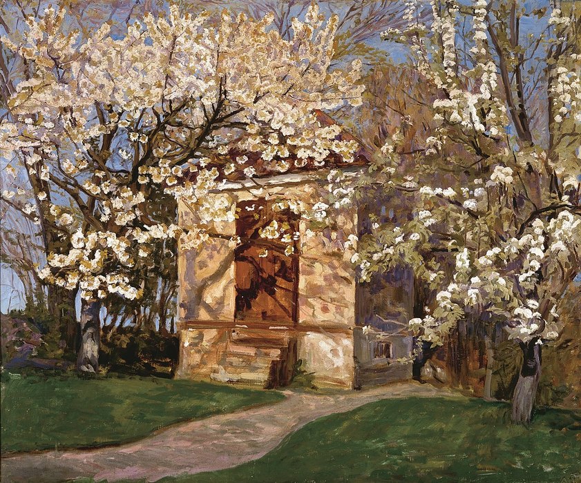1200px-Alhed_Larsen,_Havehuset_med_blomstrende_kirsebærа,_privateje.jpg