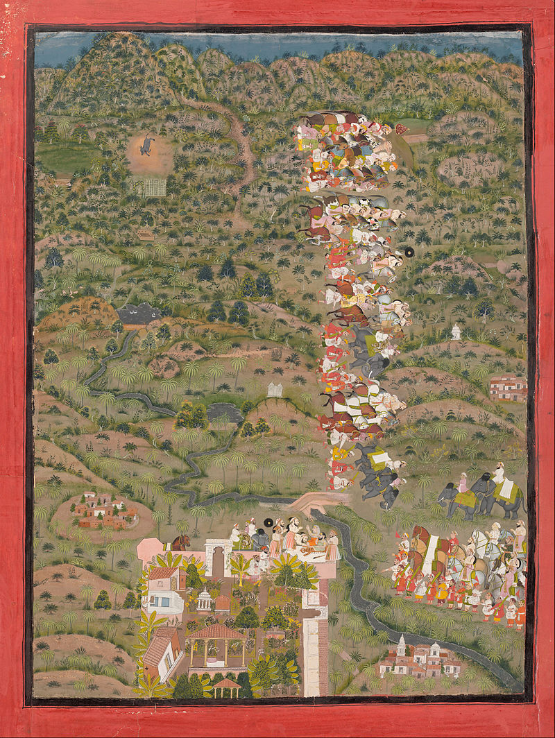 17вIndian_-_Maharana_Sangram_II_visiting_Gosain_.jpg