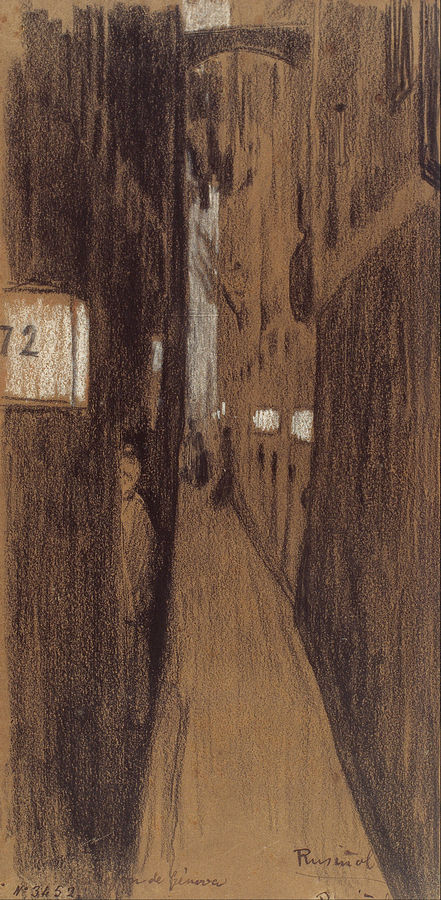 1894 рузиньол Santiago_Rusiñol_-_Alley_in_Genoa_-_Google_Art_Project.jpg