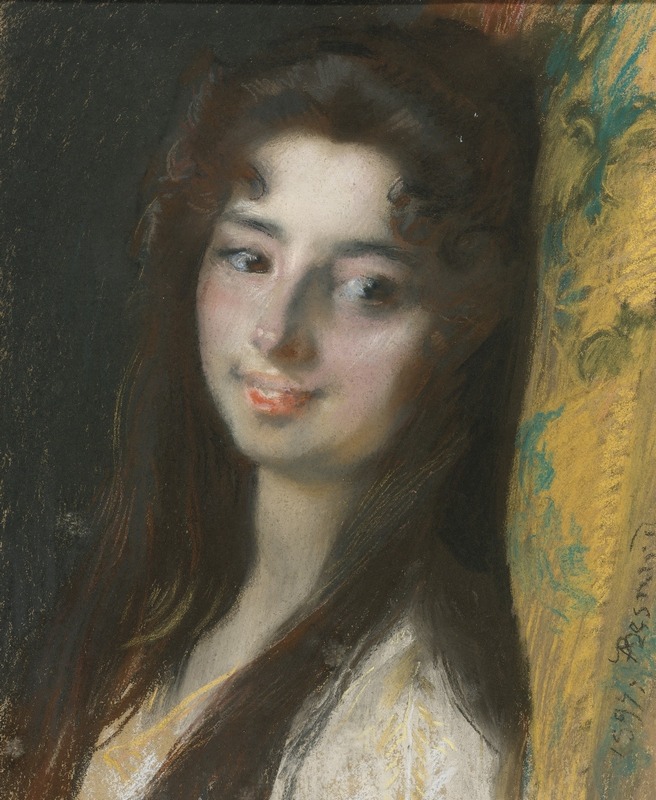 1897_Портрет дамы (Portrait Of a Lady)_40.1 х 31.8_бумага на холсте, пастель_Чапстное собрание.jpg