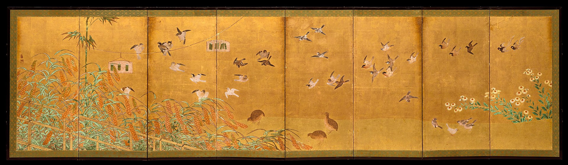 1920px-伝狩野山楽筆_粟に小禽図屏風-Autumn_Millet_and_Small_Birds_MET_DT1590.jpg