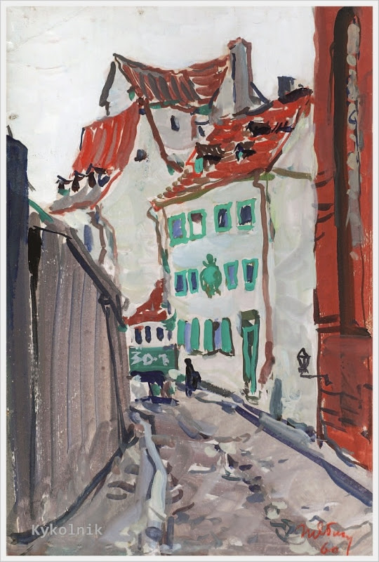 1960 Яблонская Татьяна Ниловна (Россия-Украина, 1917-2005)  «Старая Рига» 1960.jpg
