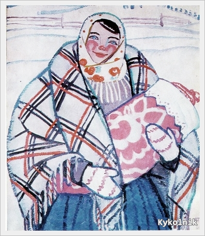 1964 Яблонская Татьяна Ниловна (Россия-Украина, 1917-2005)  «Молодая мать» 1964.jpg