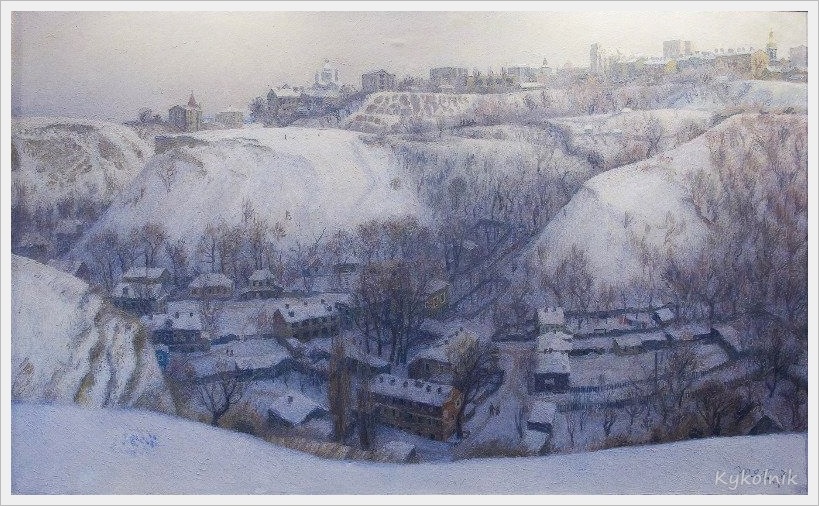 1976 Яблонская Татьяна Ниловна (Россия-Украина, 1917-2005)  «Зима у старому Києві» 1976.jpg