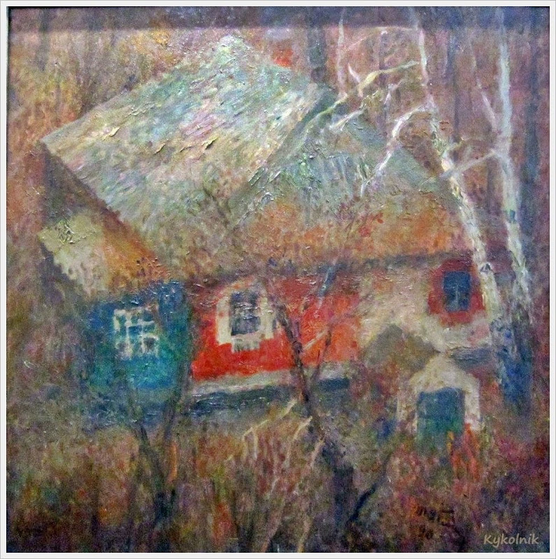 1976 Яблонская Татьяна Ниловна (Россия-Украина, 1917-2005)  «Старый дом» 1976 (2).jpg