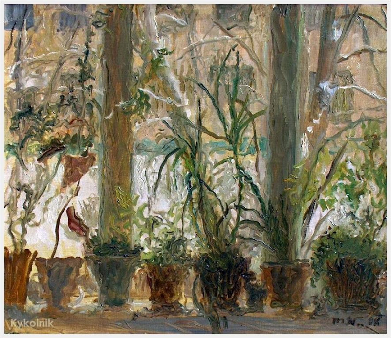 1998 Яблонская Татьяна Ниловна (Россия-Украина, 1917-2005)  «Наше окно» 1998.jpg