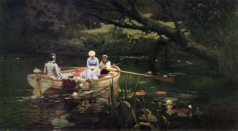 56.В.Поленов. на лодке. Абрамцево.jpg