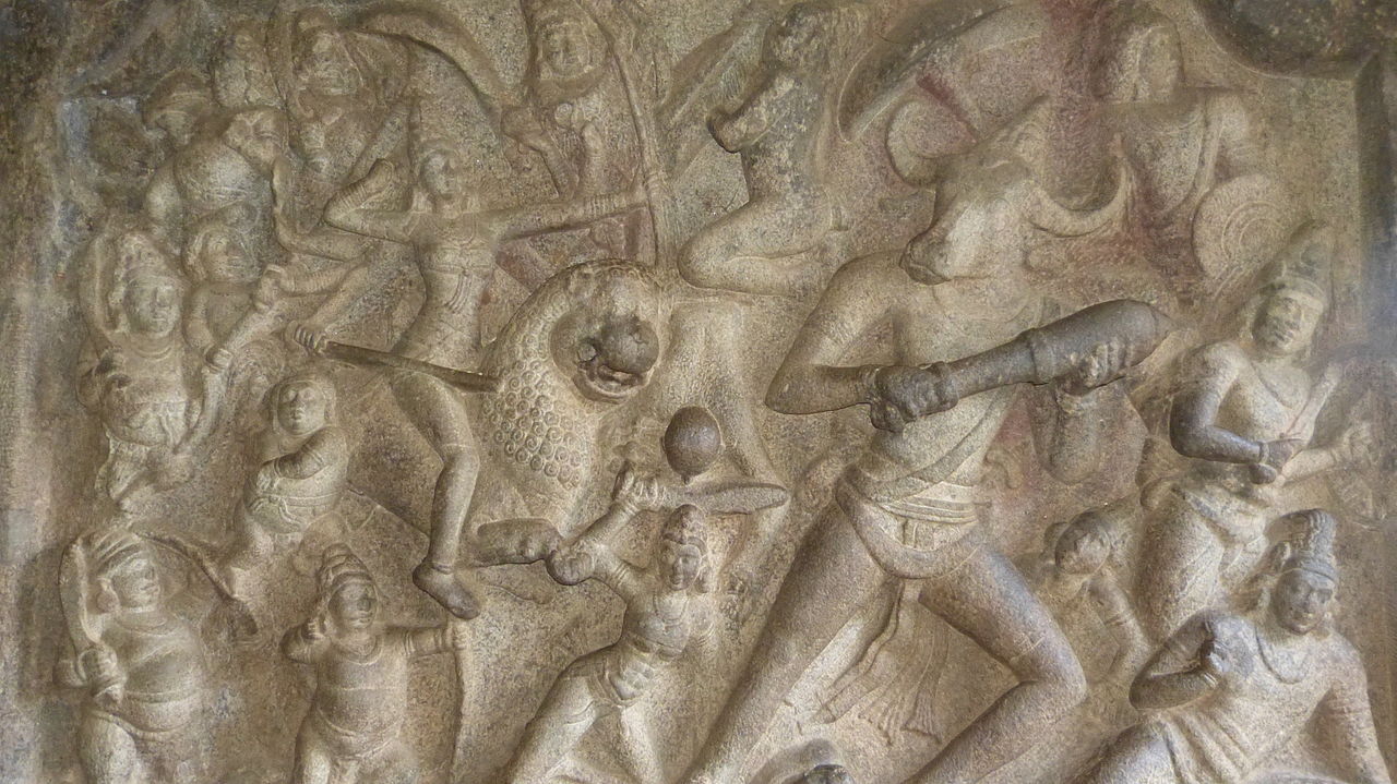 7d Rock_Cut_Varaha_Temple_Story_line.JPG