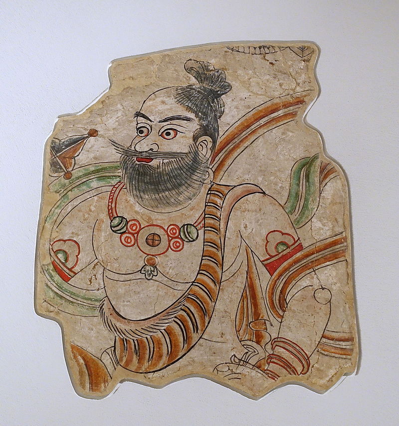 8-9 безекликA_brahmin,_Bezeklik,_Cave_9,_probably_8th-9th_century_AD,.JPG