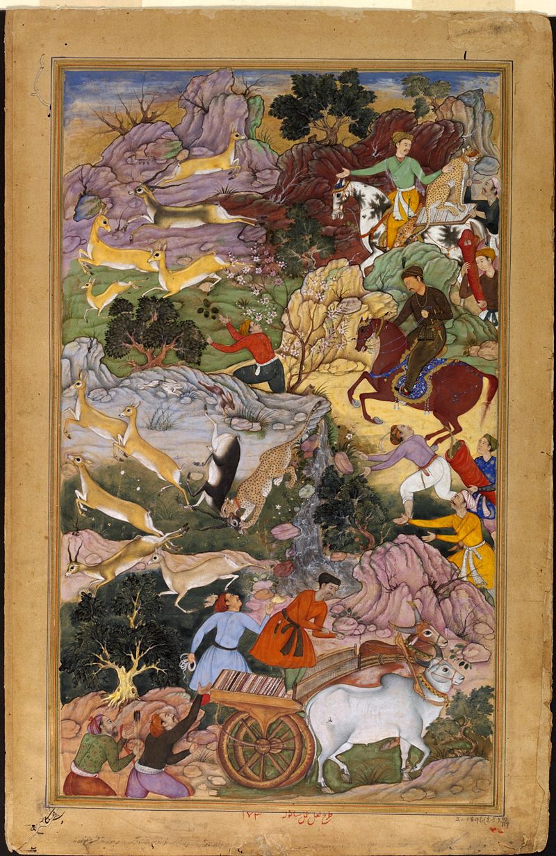 800px-Akbar_Hunting_Black_Buck-Akbarnama.jpg