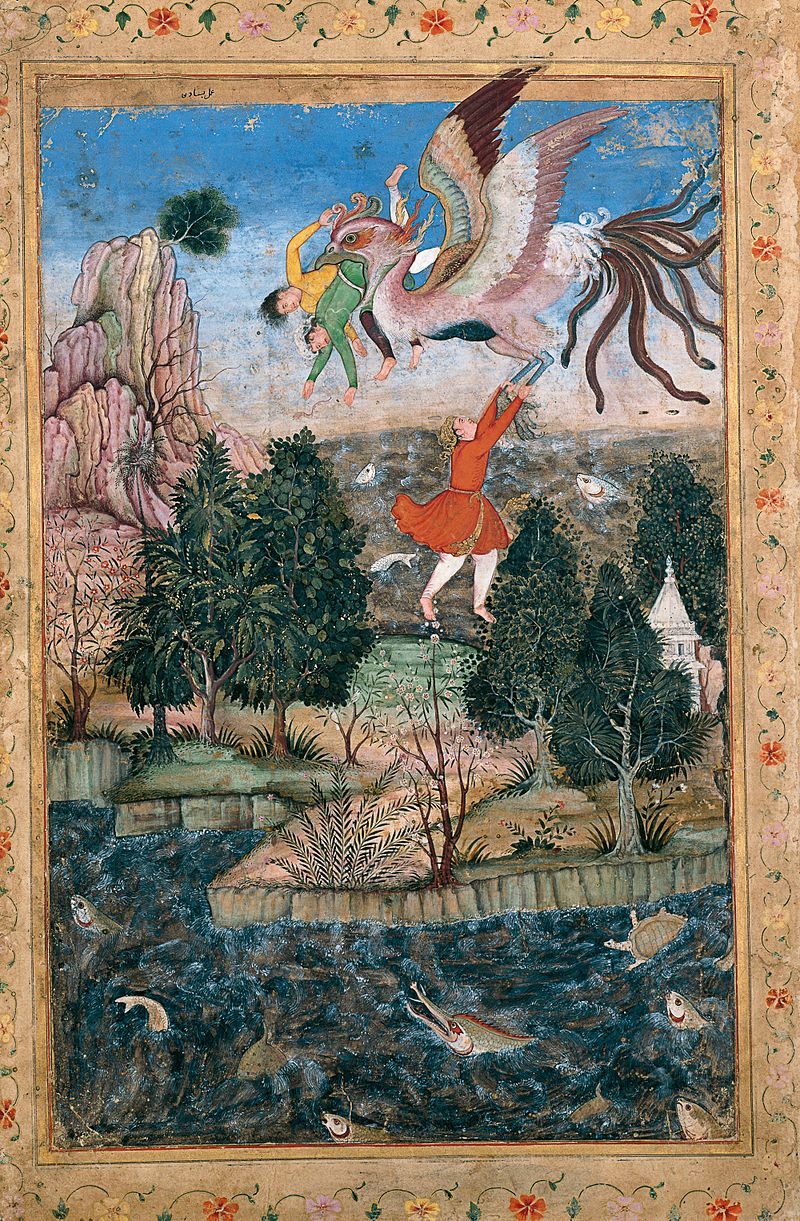 800px-Basawan._The_Flight_of_the_Simurgh._ca._1590,_Sadruddin_Aga_Khan_Collection.jpg