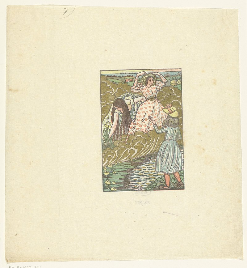 800px-Een_meisje_en_twee_vrouwen_bij_een_beek_Queen_of_the_Fishes,_RP-P-1950-751.jpg