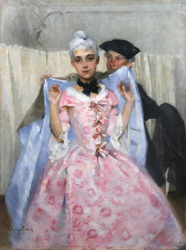 800px-Helene_Schjerfbeck_-_Masquerade_Picture;_Rococoа_Woman.jpg