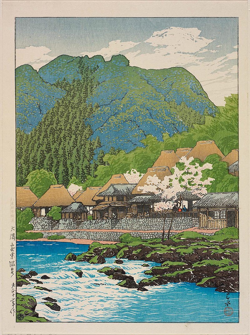 800px-Nihon_fūkei_senshū,_Ōsumi_Anraku_onsen_by_Kawase_Hasui.jpg