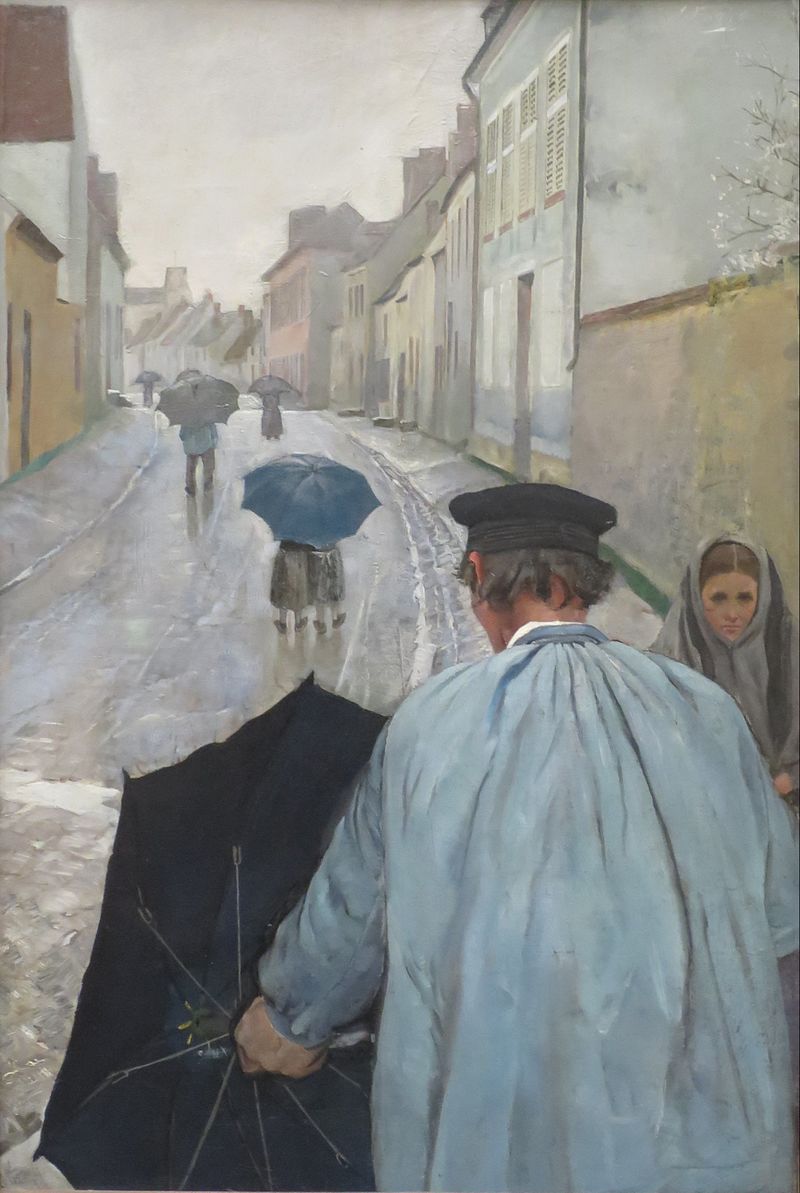 82'Village_Street_in_Normandy'_by_Christian_Krohg,_Bergen_Kunstmuseum.JPG