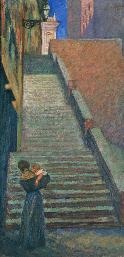 Around_the_Campidoglio_by_Fujishima_Takeji_(Osaka_City_Museum_of_Modern_Art)1.jpg