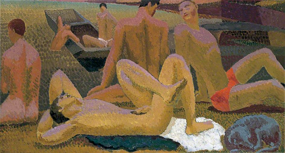Bathers by the Pond , 1920–1921.jpg