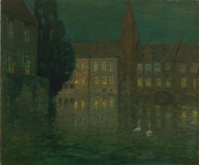 Charles_Warren_Eaton,_Buildings_at_night,_Bruges.jpg