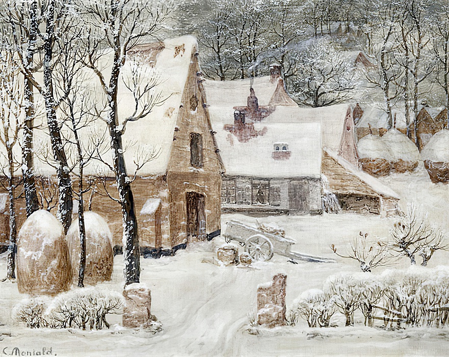 Constant_Montald_-_Hoeves_Onder_De_Sneeuw_-_(MeisterDrucke-871969).jpg