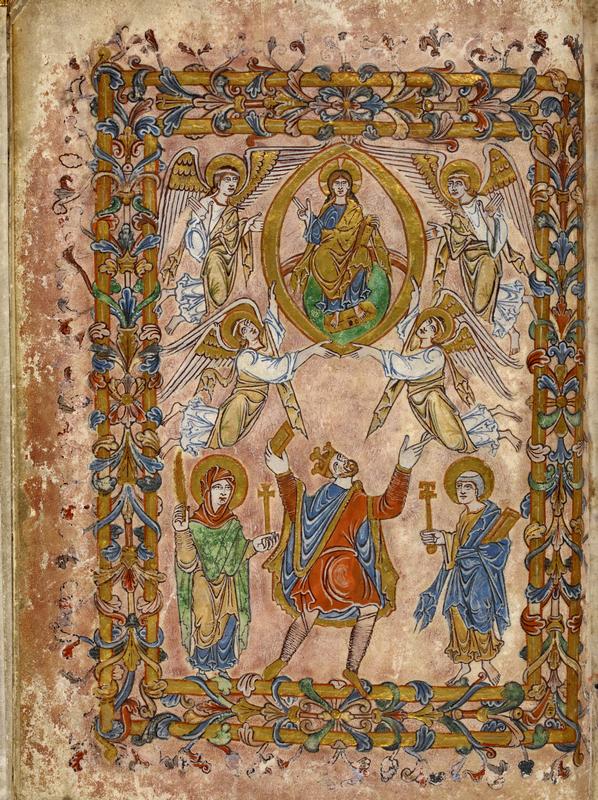 Cotton_MS_Vespasian_A_VIII._Korol_Edgar_podnosit_hartiyu_Hristu._10v.23.5h17_BLанг.jpg
