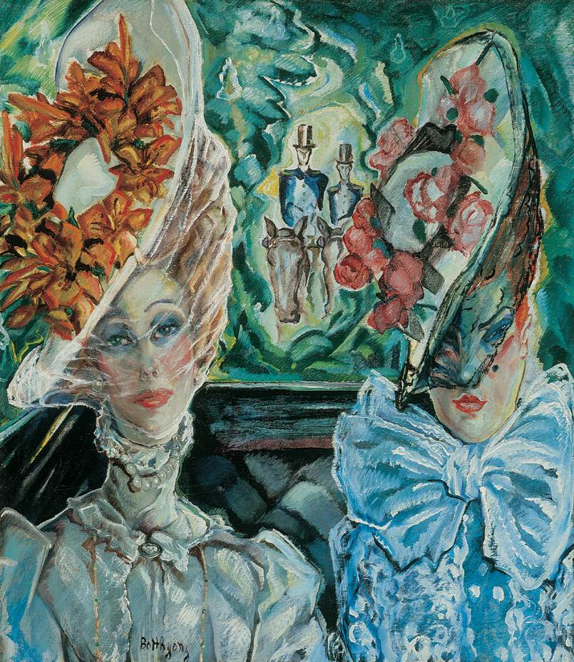 Courtesans-in-Paris-1910s-Gyula-Batthyan-oil-painting-1.jpg