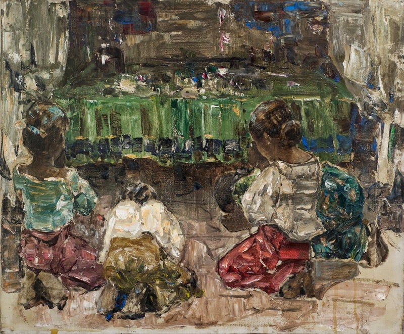 Edward Atkinson Hornel - Ceylonese Water Carriers by a River Bank, c.1907-09.jpg