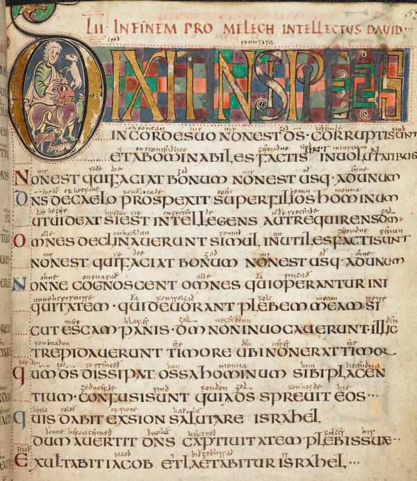 f.53r._Initcial_D_Dixit_insipiens_-_Skazal_bezumetc_Ps.52.2_англия.jpg
