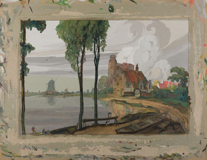 Georges-DE FEURE-Dutch Landscape with Woodcutters_T637741414223764957.jpg