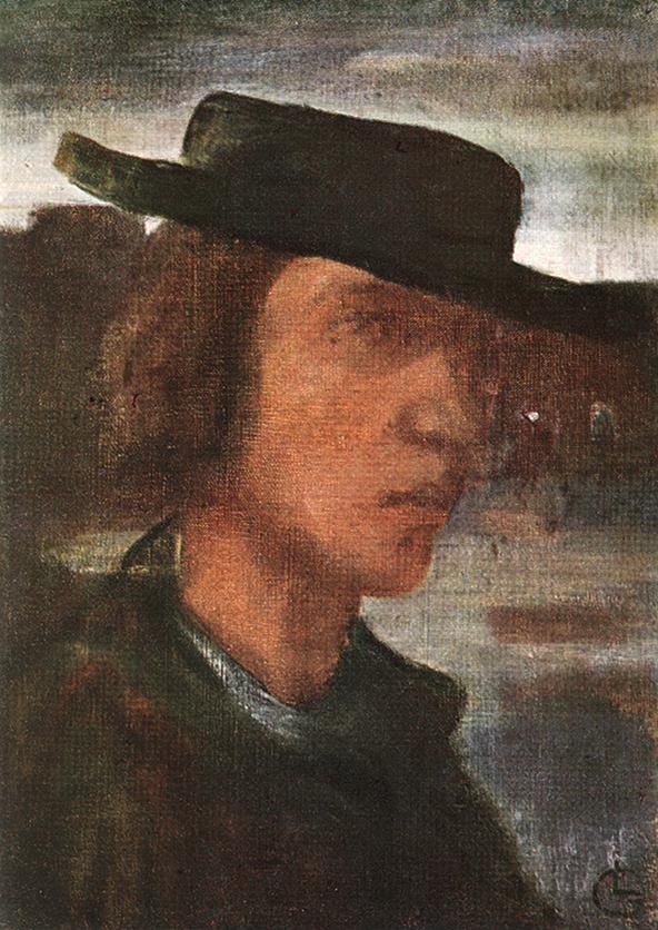 Gulácsy,_Lajos_-_Self-portrait_with_Hat_(1908-12).jpg