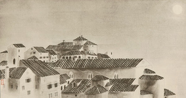 Hayami Gyoshu - лунная ночь над Римом.jpg