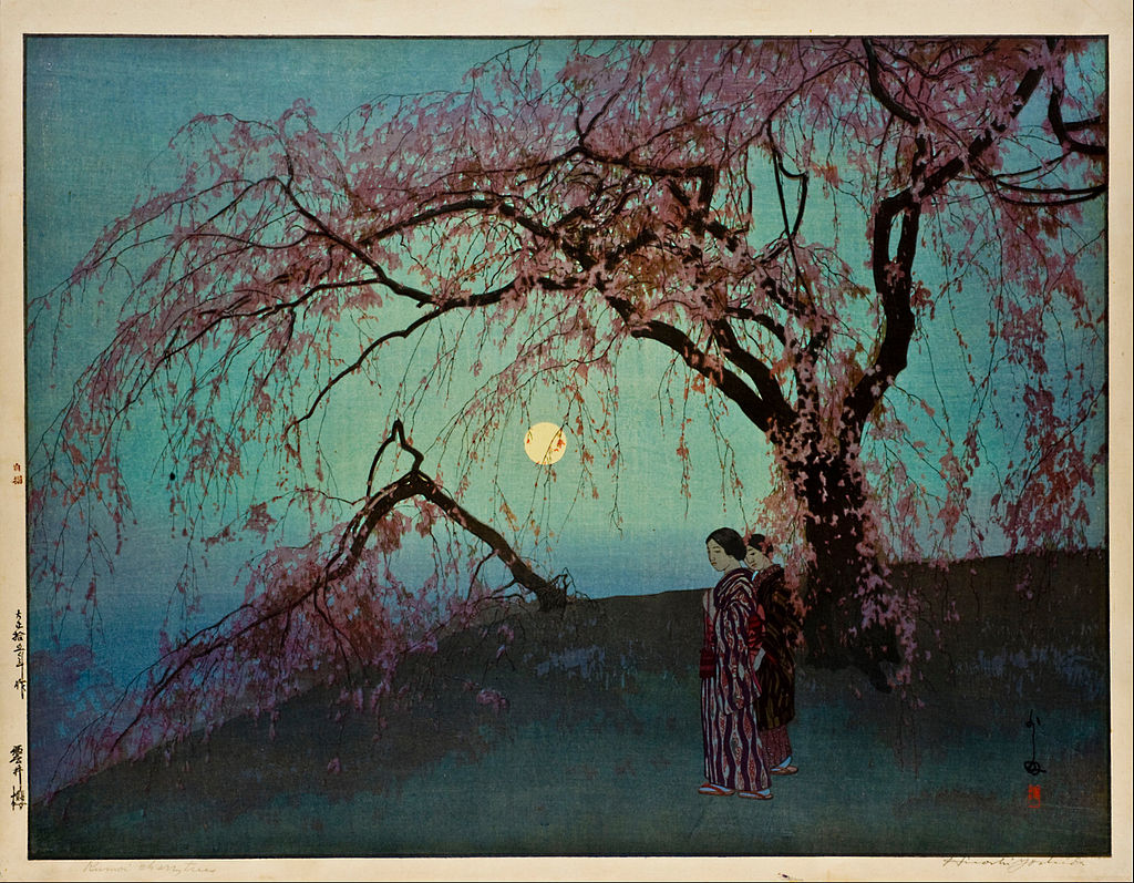 Hiroshi_Yoshida_-_Kumoi-Zakura_(Kumoi_Cherry_Trees)_-_Google_Art_Project.jpg