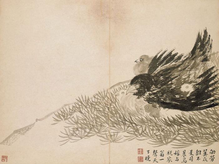 Insects,_Birds_and_Beasts,_leaf_5_Hen_and_Chicks.jpg