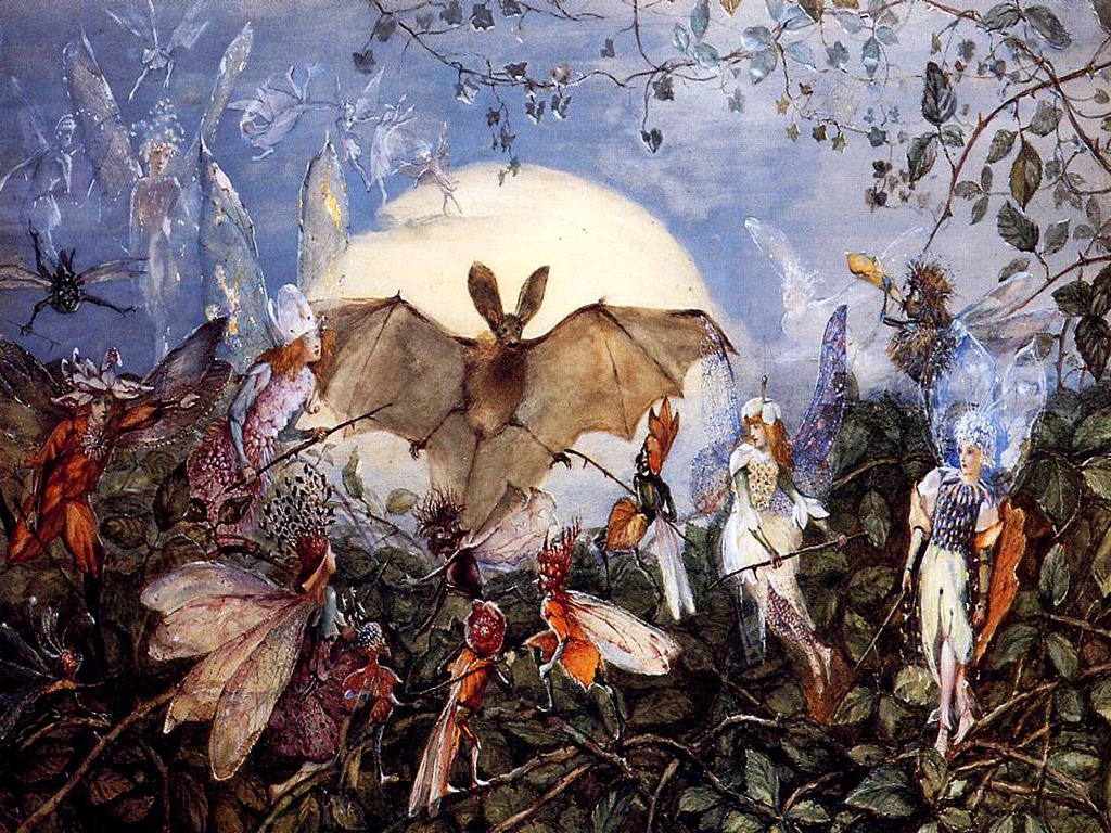 John_Anster_Fitzgerald-fairy_hordes_attacking_a_bat.jpg