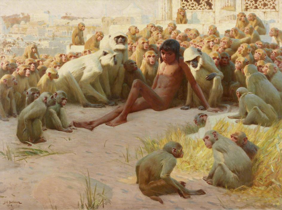 John_Charles_Dollman_-_Mowgli_made_leader_of_the_Bandar_Log.jpg
