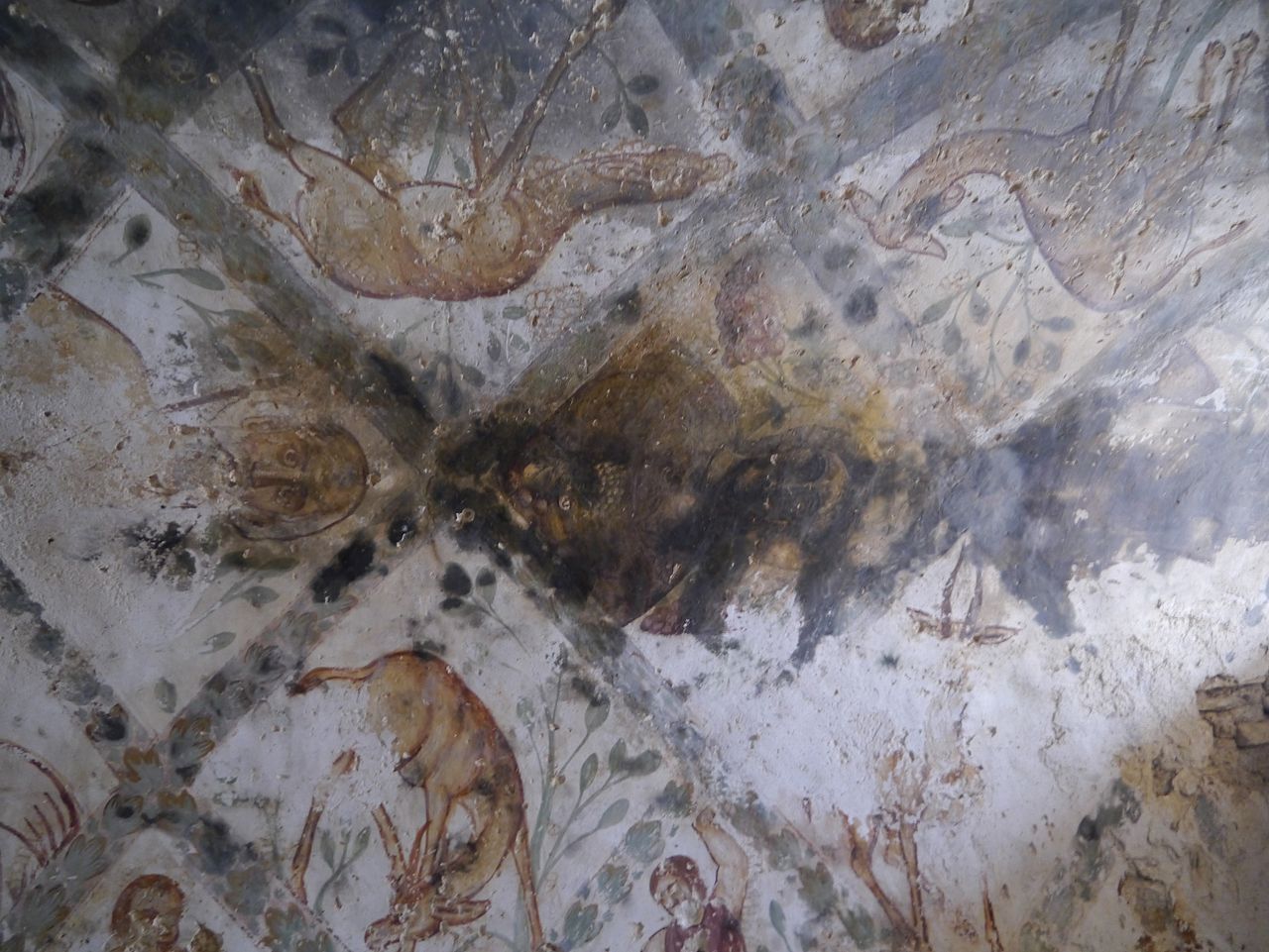 Jordanien_Qusair_Amra_Innen_12_Fresken.JPG