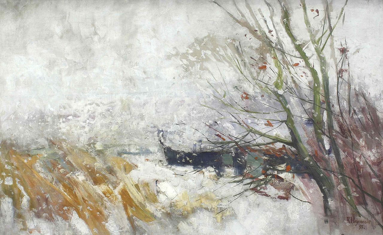 Karl_Hagemeister_-_Havelufer_mit_Kahn_im_Schneetreiben_(1895).jpg