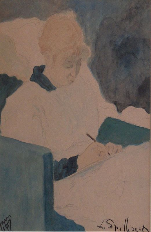 Léon_Spilliaert_(1917)_-_De_briefschrijfster_(Corresаpondance_de_Guerre).jpg