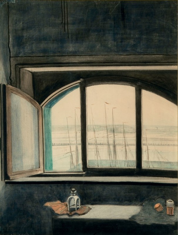 Leon-Spilliaert-The-Window-of-the-Studio-on-the-Visаserskaai-1908–09.jpg