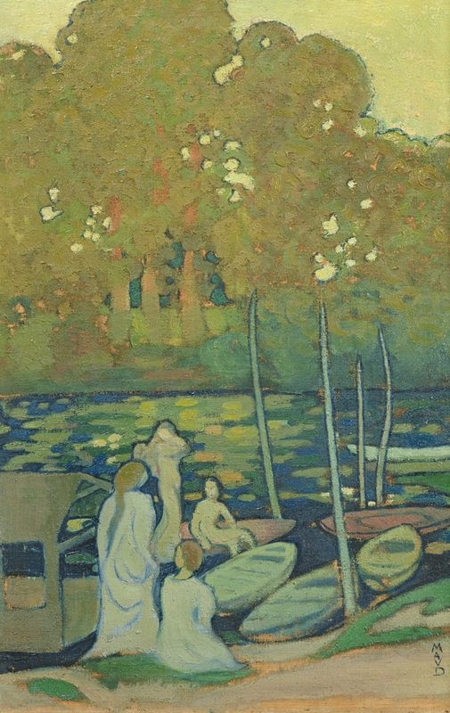 Maurice Denis - Nymphs or The Seine at Port-Marly c1890  - (MeisterпDrucke-136800).jpg