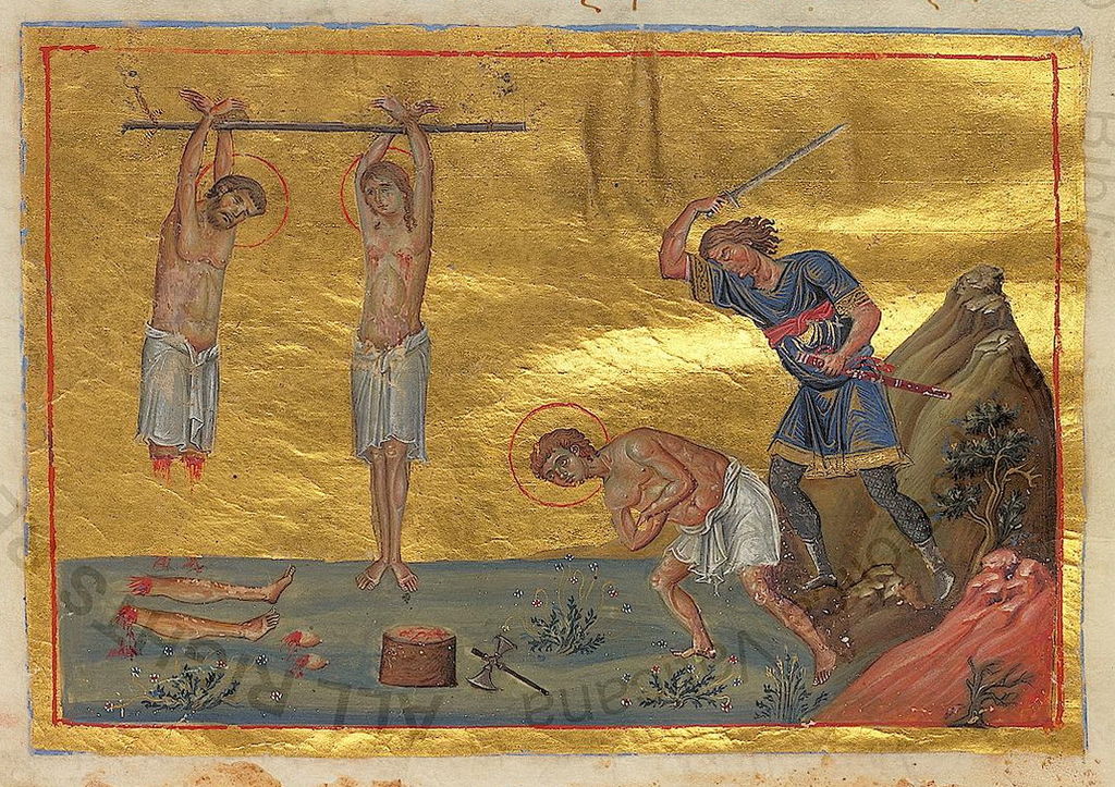 Melasippus_and_Karina_and_their_son_Antoninus_(Menologion_of_Basil_II).jpg