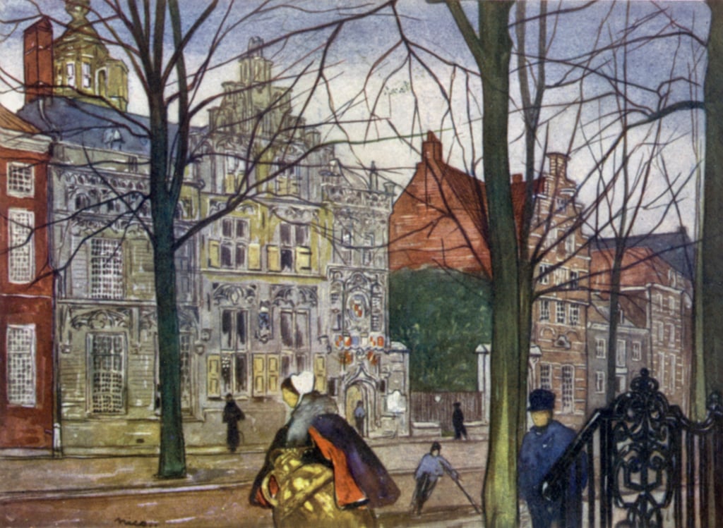 Nico_Jungman_-_Oude_Delft_(colour_litho)_-_(MeisterDrucke-944677).jpg